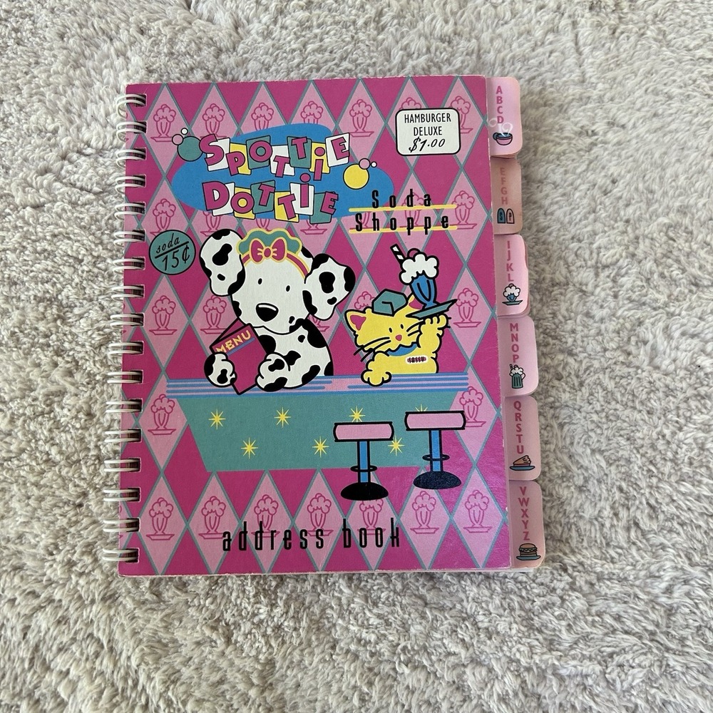 Vintage Sanrio 1997 Spottie Dottie Dog Address Phone Book Never Used